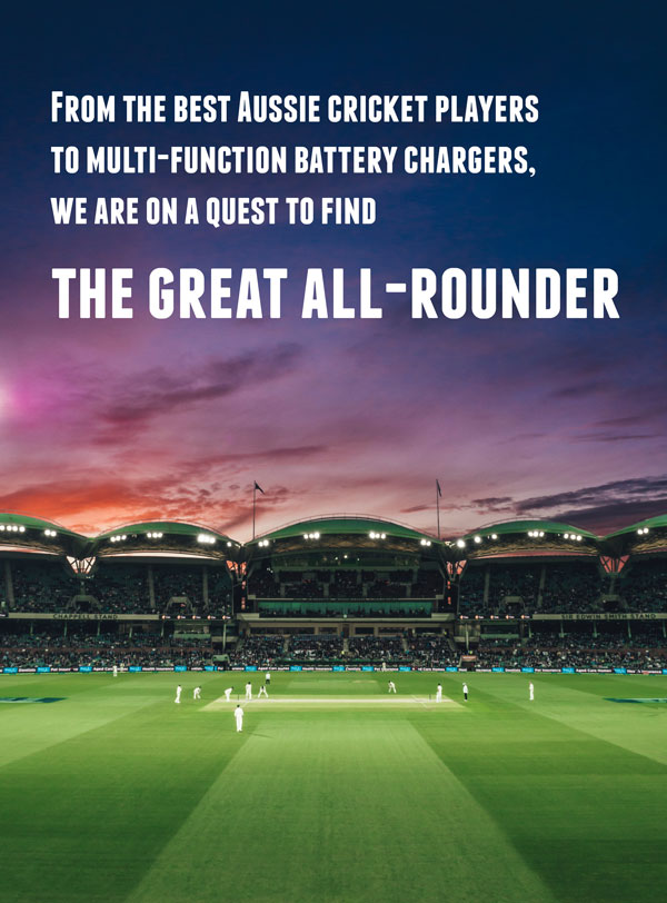 The best allrounders among Aussie cricket players to multi-function battery chargers