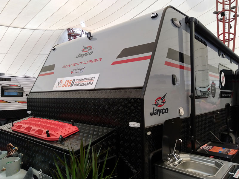 Jayco Adventurer comes supplied with Sentry Lithium batteries and J35D