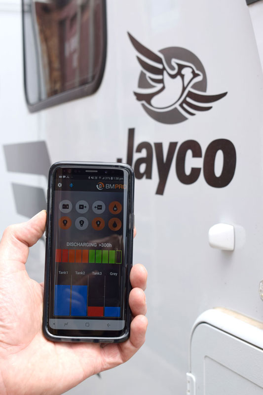 JHub app allows Jayco caravan owners monitor and control caravan features from their smartphone