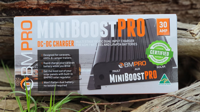 MiniBoostPRO charger in packaging