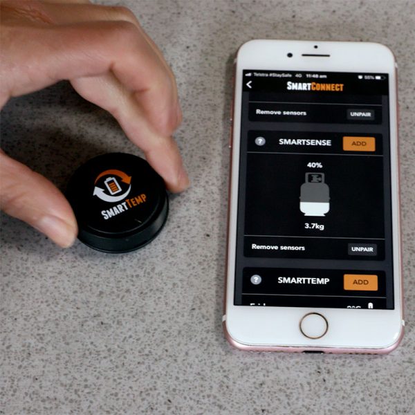 SmartTemp Bluetooth temperature sensor with app