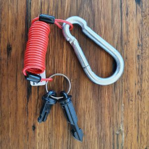 TrailSafe Caravan Breakaway Cable with two pins