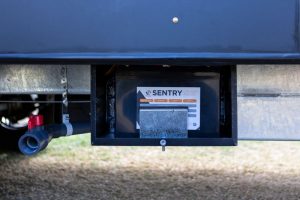 Sentry (Invicta) lithium battery used to power a caravan